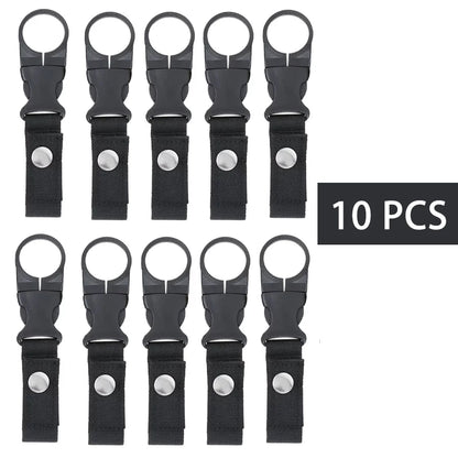 Webbing Buckle Hook Water Bottle Holder Clip Outdoor Nylon EDC Climb Carabiner Belt Backpack Hanger Camp Carabiner Belt Clip