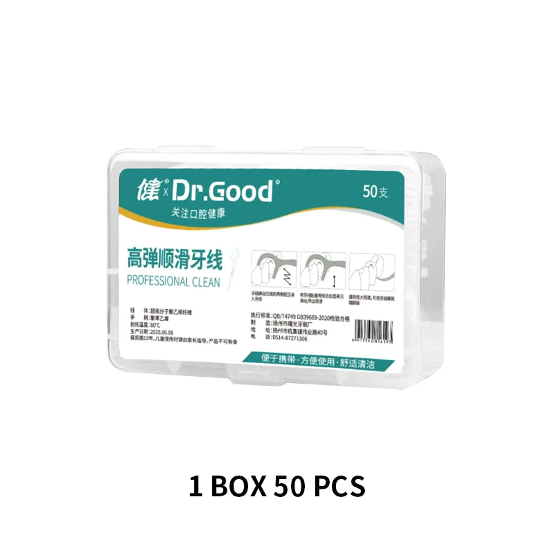 1/2/3/5/10 Box Portable Disposable Dental Floss Plastic Toothpick High-tension Dental Floss Stick Dental Floss Box ?Oral Care