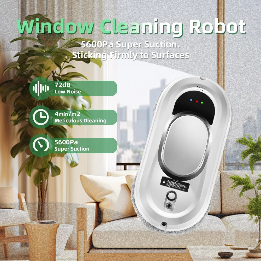 Window Vacuum Cleaning Robot Smart Window Glass Washer Electric Glass Limpiacristale Remote Control Automatic Window Cleaner