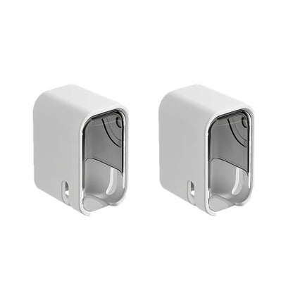 2PCS Toothbrush Holder Flip-top Wall Mounted Toothbrush Rack Dustproof Toothbrush Storage Box Bathroom Electric Toothbrush Shelf