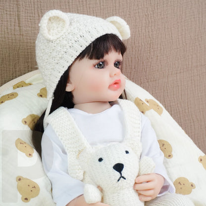 JOYORA Lifelike Reborn Dolls Realistic Full Silicone Baby Bebe Vinyl 50CM Newborn Girl Doll Princess Toddler Toy Gift