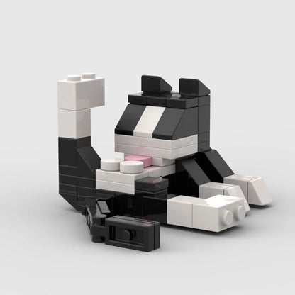 Animal Series 62Pcs MOC Bricks Cat Figires DIY Building Blocks Kids Education Toys For Children Birthday Gift