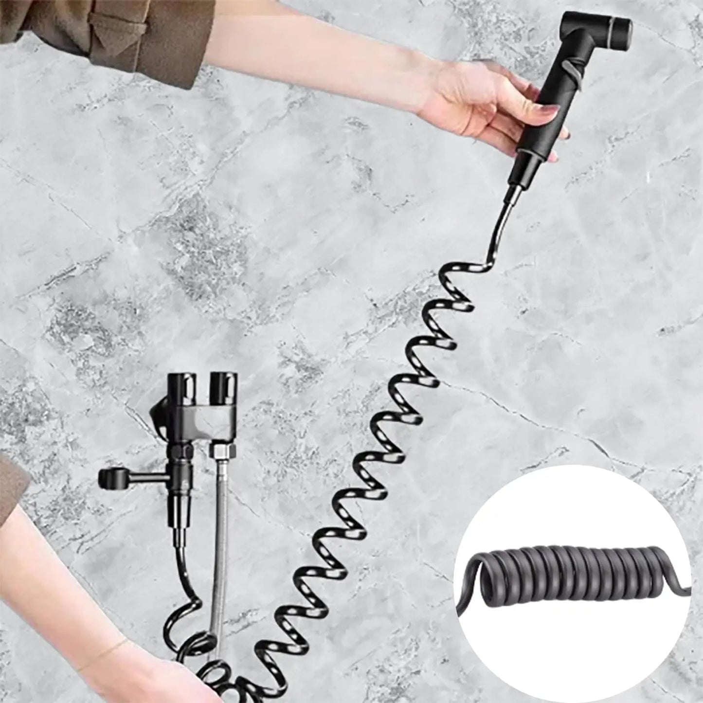 Bathroom Toilet Flushing Spray Gun Household Pressurized Toilet Washer Bidet Sprayer Toilet High Pressure Portable Shattaf Set