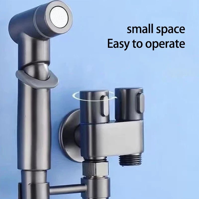 Bathroom Toilet Flushing Spray Gun Household Pressurized Toilet Washer Bidet Sprayer Toilet High Pressure Portable Shattaf Set