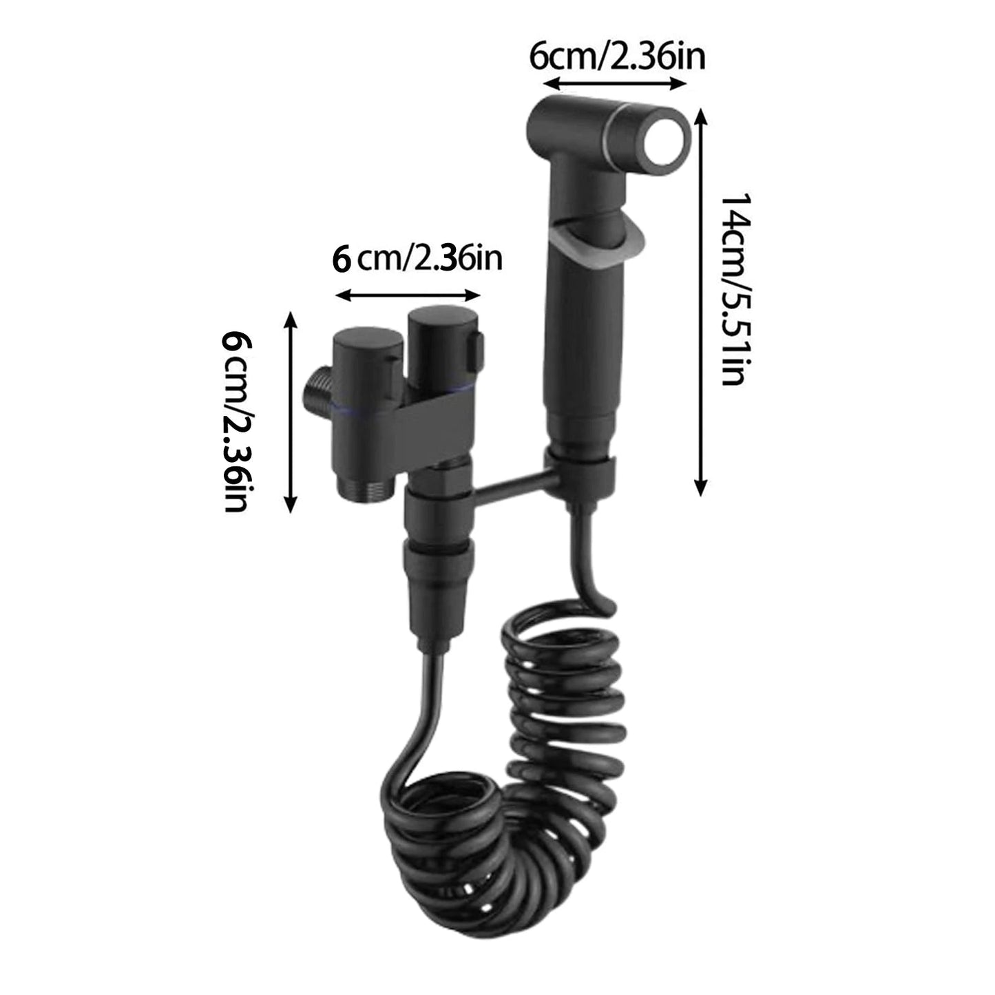 Bathroom Toilet Flushing Spray Gun Household Pressurized Toilet Washer Bidet Sprayer Toilet High Pressure Portable Shattaf Set