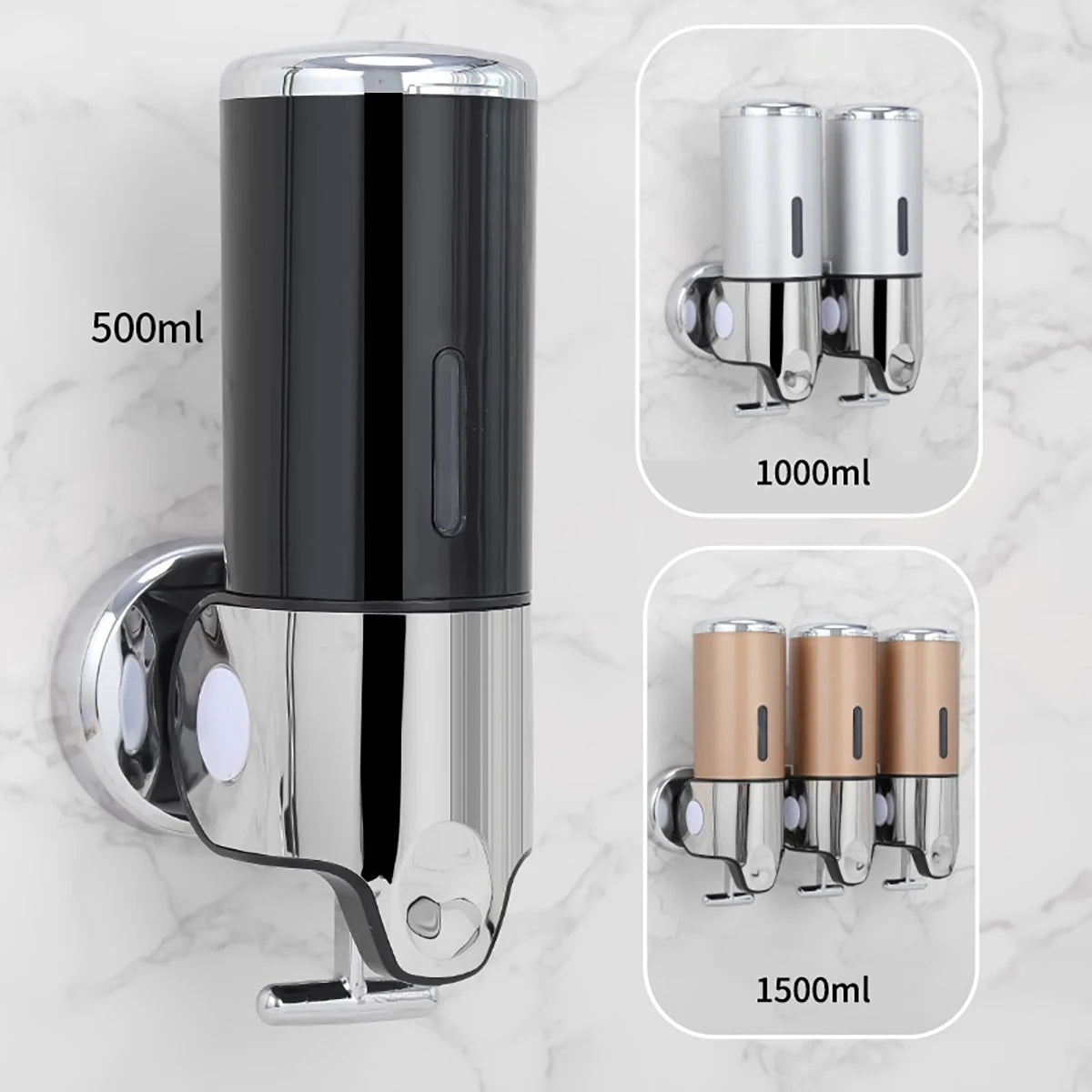 Bathroom wall mounted manual liquid soap dispenser soap dispenser shampoo dispenser hotel bathroom/toilet accessories