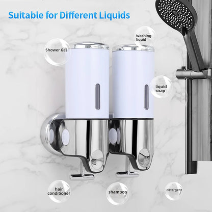 Bathroom wall mounted manual liquid soap dispenser soap dispenser shampoo dispenser hotel bathroom/toilet accessories