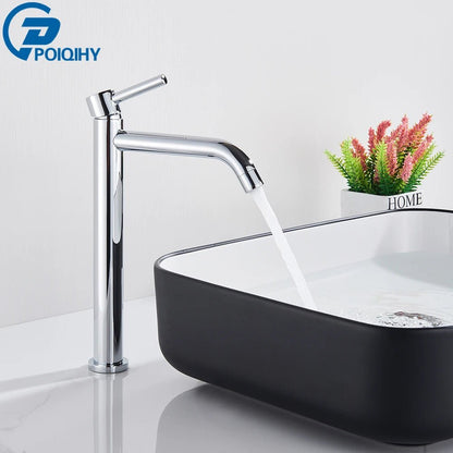 Black Basin Faucet Bathroom Washbasin Water Mixer Tap Hot Cold Water Basin Sink Tap Bathroom Faucet Tap Brushed Gold Faucet