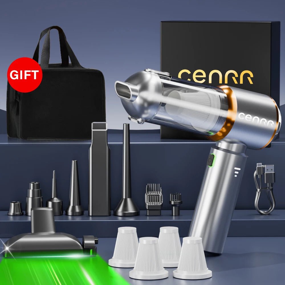 CENRR NEW Car Vacuum Cleaner Mini Powerful 998000PA Portable Vacuum Cleaner for Handheld Blower Car Cleaner Home Appliance