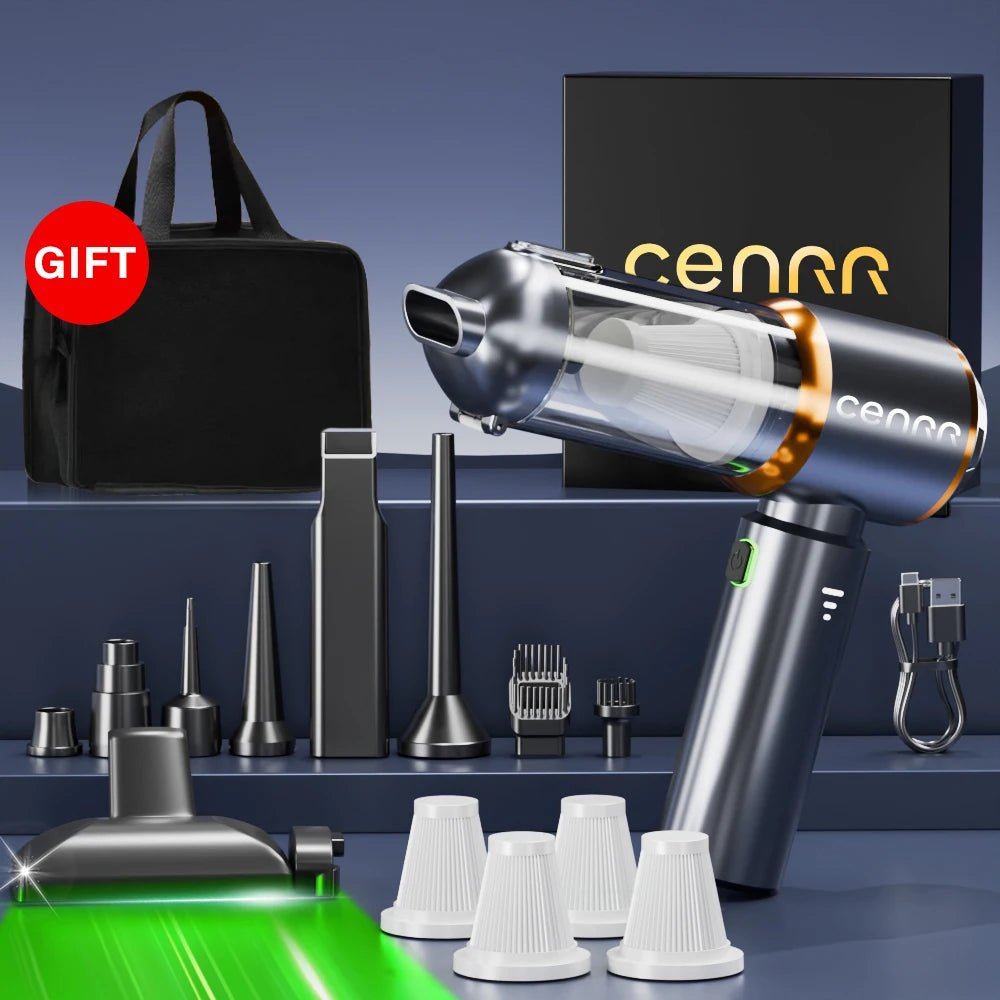 CENRR NEW Car Vacuum Cleaner Mini Powerful 998000PA Portable Vacuum Cleaner for Handheld Blower Car Cleaner Home Appliance