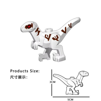 Dinosaur World Chase Tyrannosaurus Rex Spinosaurus StegosaurusColor Baby Building Blocks Accessories Toys for children gift