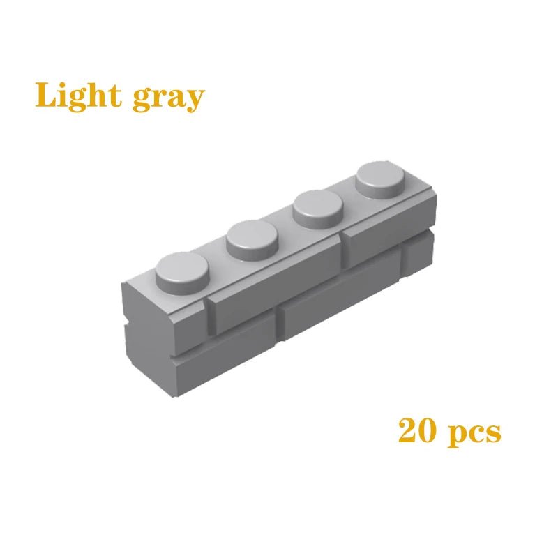 DIY Building Blocks Figures City MOC Thick Wall Bricks Educational Creative Toys for Children Size Compatible with All Brands