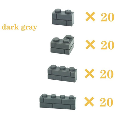 DIY Building Blocks Figures City MOC Thick Wall Bricks Educational Creative Toys for Children Size Compatible with All Brands