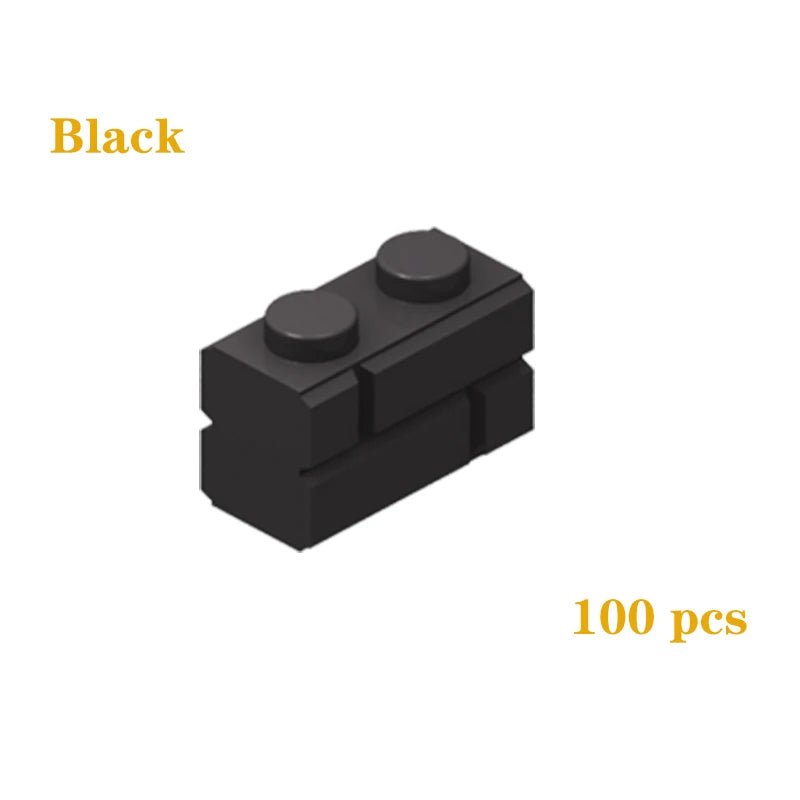 DIY Building Blocks Figures City MOC Thick Wall Bricks Educational Creative Toys for Children Size Compatible with All Brands