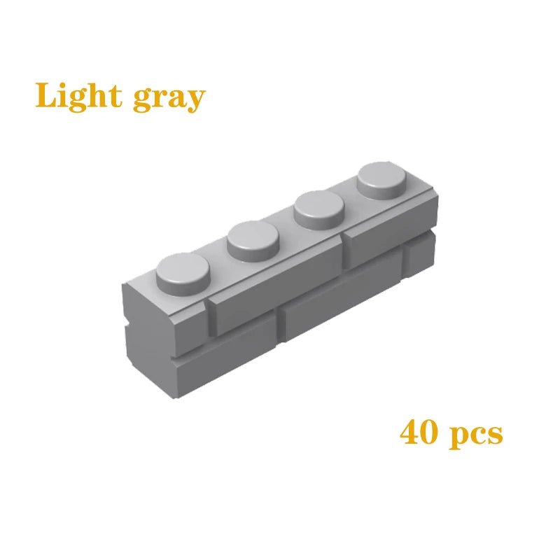 DIY Building Blocks Figures City MOC Thick Wall Bricks Educational Creative Toys for Children Size Compatible with All Brands