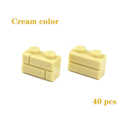 DIY Building Blocks Figures City MOC Thick Wall Bricks Educational Creative Toys for Children Size Compatible with All Brands
