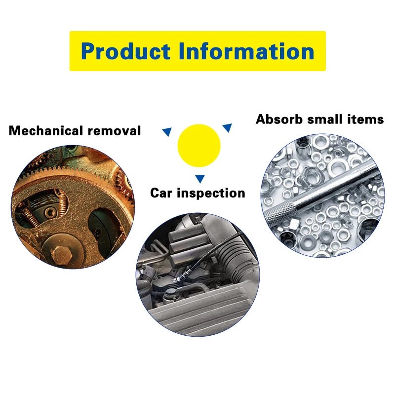 Household Portable Magnetic Telescopic Pickup 1.5-pound Silver Iron suction rod Extension Rod Car/Bicycle Repair Assistant Tool