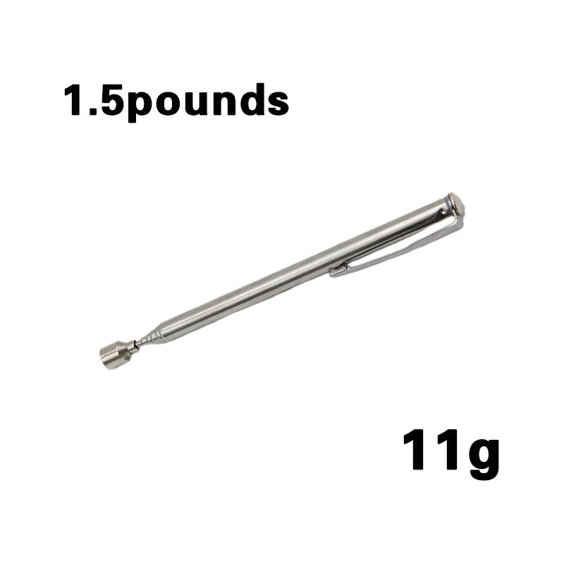 Household Portable Magnetic Telescopic Pickup 1.5-pound Silver Iron suction rod Extension Rod Car/Bicycle Repair Assistant Tool