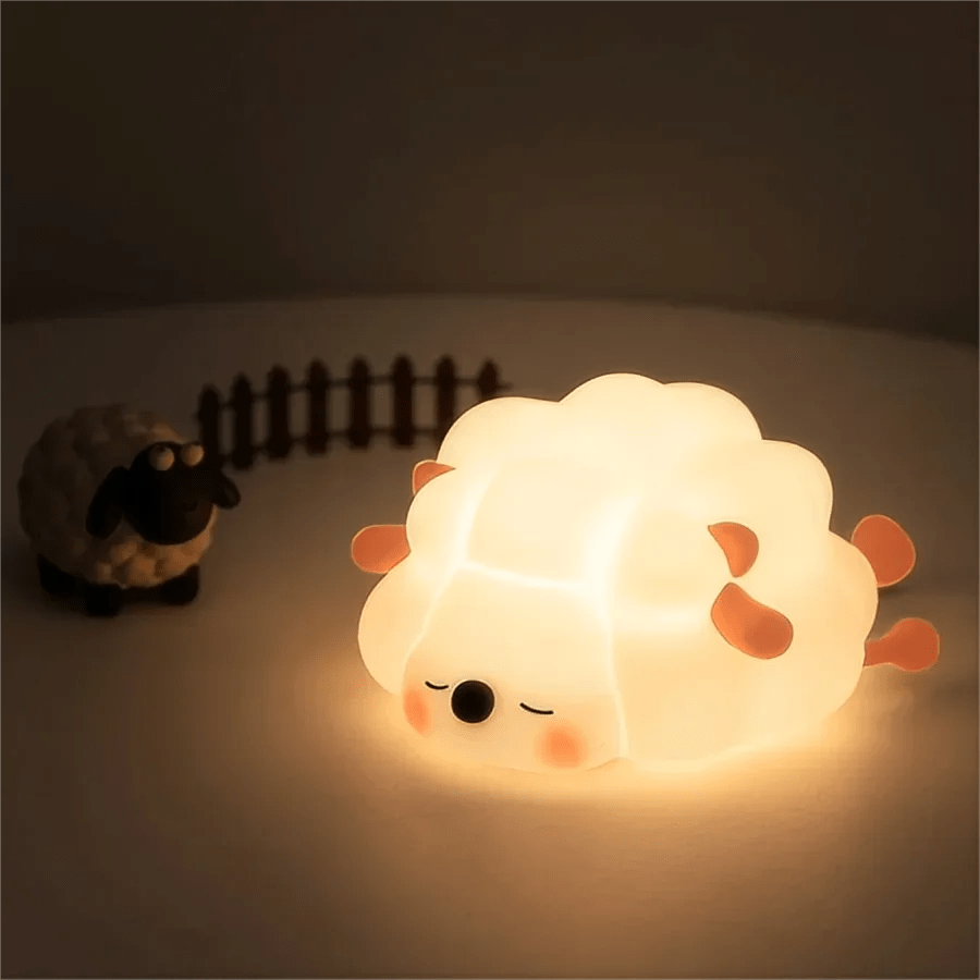 LED Night Light Cute Panda Sheep Rabbit Touch Silicone Nightlights USB Rechargeable For Bedroom Decoration Kids Birthday Gift