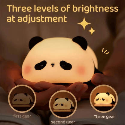 LED Night Light Cute Panda Sheep Rabbit Touch Silicone Nightlights USB Rechargeable For Bedroom Decoration Kids Birthday Gift