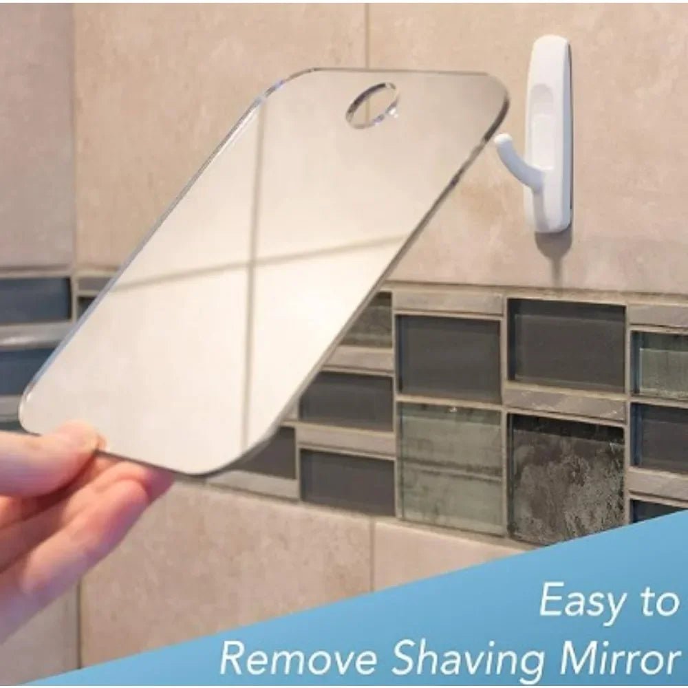 New 1pcs Acrylic Mirror With Wall Suction Shower Mirror For Man Shaving Women Makeup Portable Travel Bathroom Accessories