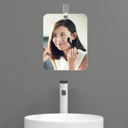 New 1pcs Acrylic Mirror With Wall Suction Shower Mirror For Man Shaving Women Makeup Portable Travel Bathroom Accessories