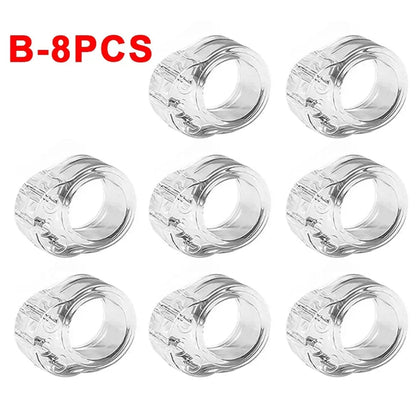 Security Protection Doorstop House Door Stop Transparent Silicone Handle Protector Home Hardware Door Ding Prevention Guard