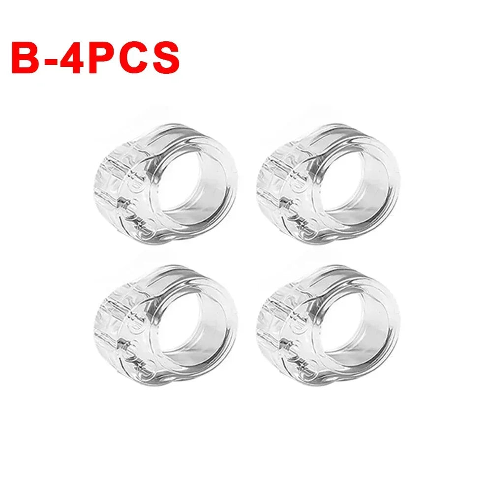 Security Protection Doorstop House Door Stop Transparent Silicone Handle Protector Home Hardware Door Ding Prevention Guard