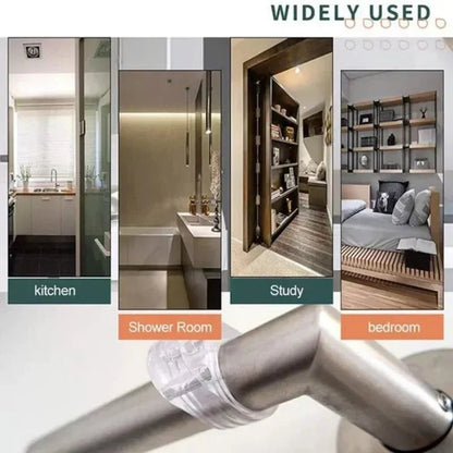 Security Protection Doorstop House Door Stop Transparent Silicone Handle Protector Home Hardware Door Ding Prevention Guard